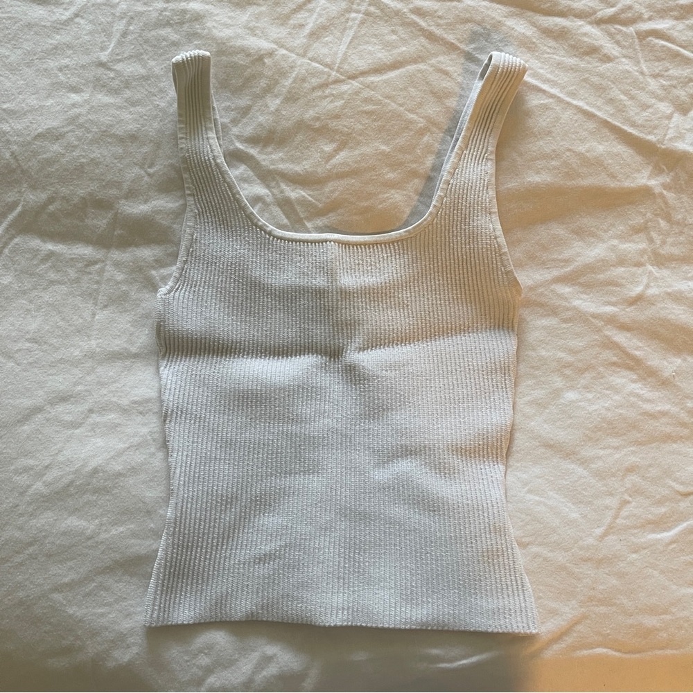 Babaton sculpt knit square neck tank